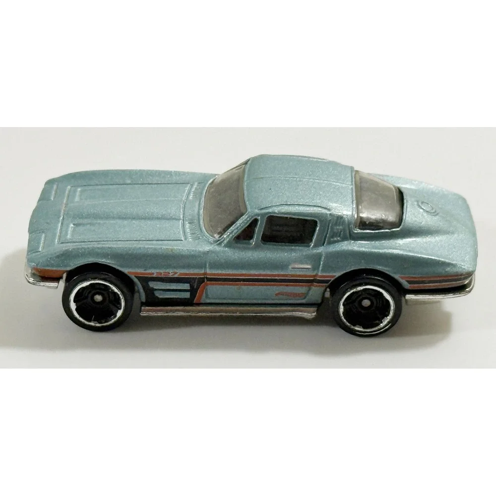 Hot Wheels 1964 Corvette Sting Ray Kids 1:64 Blue Diecast Muscle Car 2007 Mattel